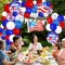 Red White and Blue Balloons Garland Arch Kit, 4th of July Party Balloons Decorations